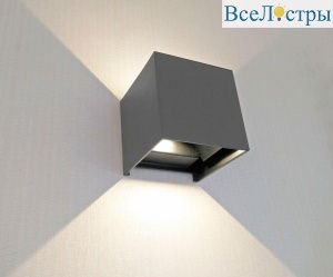 Уличный настенный светодиодный светильник Kink Light Куб 08585,16(3000K)