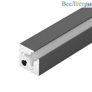 Профиль с экраном Arlight SL-KANT-H10-SQUARE-2000 IRON GREY (Алюминий+пластик) 055325