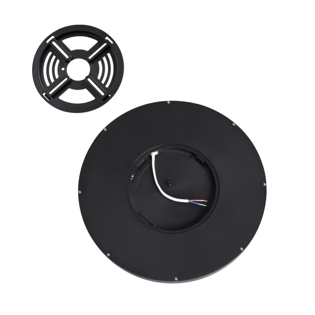 настенно-потолочный светодиодный светильник sonex mitra omega black 7662/24l