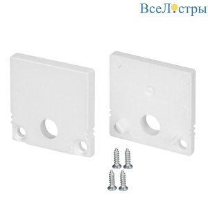 Заглушка Arlight SL-SLIM20-H20 WHITE с отверстием 047634