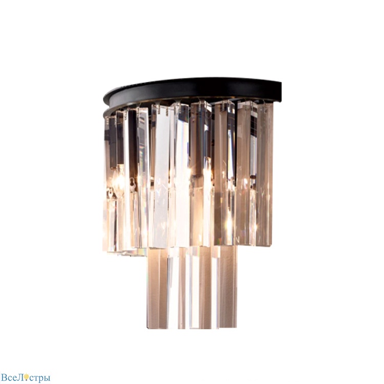 настенный светильник delight collection 1920s odeon kr0387w-2b black/clear