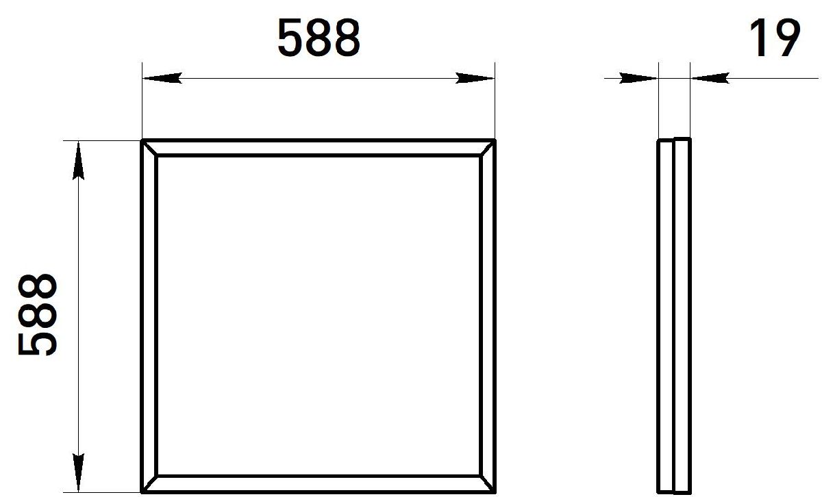светодиодная панель эра spo-14-38-6k-bl б0063079