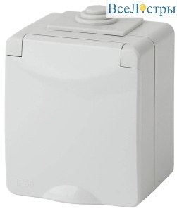 Розетка ЭРА Эксперт 2P E IP65 16A 250V 11-2601-03 Б0035988
