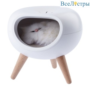 Светильник-ночник ЭРА Котик белый NLED-467-1W-W Б0052814