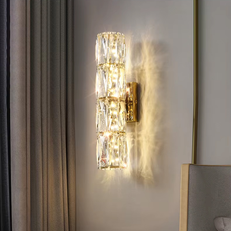настенный светильник delight collection wall lamp a06w/4 gold/clear