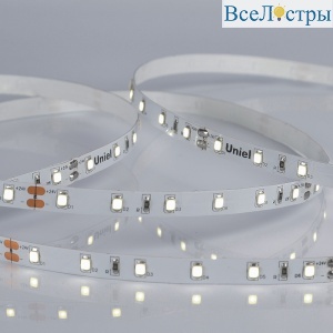 Светодиодная лента Uniel ULS-2835-60LED/m-8mm-IP20-DC24V-6W/m-5M-DW катушка в герметичной упаковке