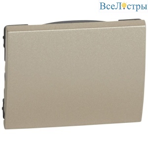 Лицевая панель Legrand Galea Life выключателя одноклавишного титановая 771410