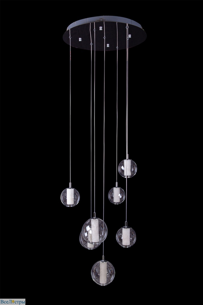 подвесная люстра aurore le7703/7 chrome