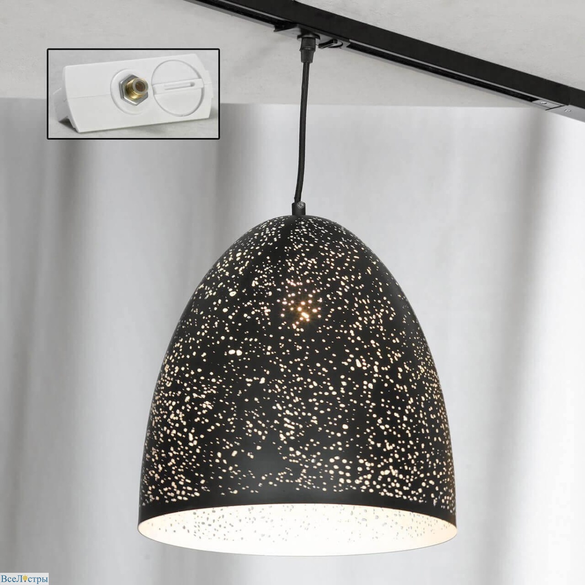 трековый светильник однофазный lussole loft port chester track lights lsp-9892-taw