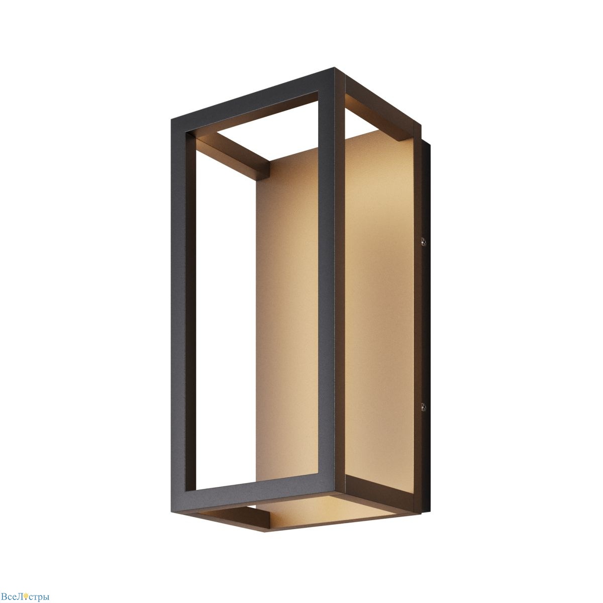 уличный настенный светильник maytoni frame o527wl-l12b3k