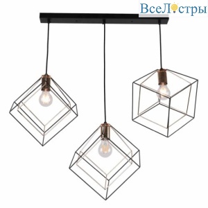 Подвесной светильник IMEX MD.0830-3-P BK+FGD