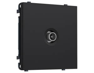 Комплект механизма TV розетки оконечной SIGMA Черный Мягкое касание 50-870 MHz 1dB QUANT PRO Ambrella Volt MS993010 (SP9930, PR202)