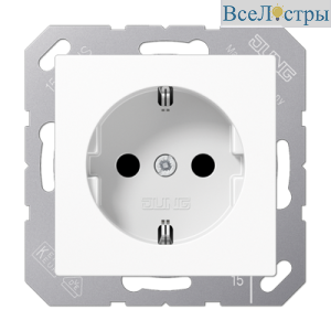 Розетка 2K+З Jung A1521WW