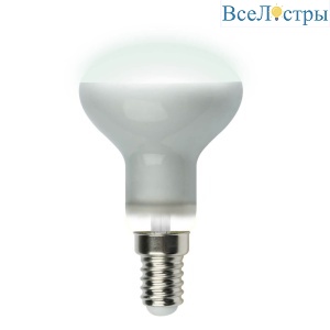Лампа светодиодная рефлекторная (UL-00001492) Uniel E14 6W 4000K матовая LED-R50-6W/NW/E14/FR PLS02WH