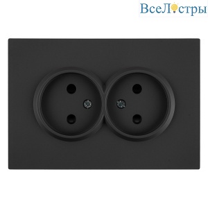 Розетка 2-местная СЗК Stekker 250В 16А Эмили RST16-5116-05ZK 50253