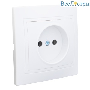 Розетка 2П скрытой установки 16А 250В IP20, белая (керамика) "Дельта" General 477215
