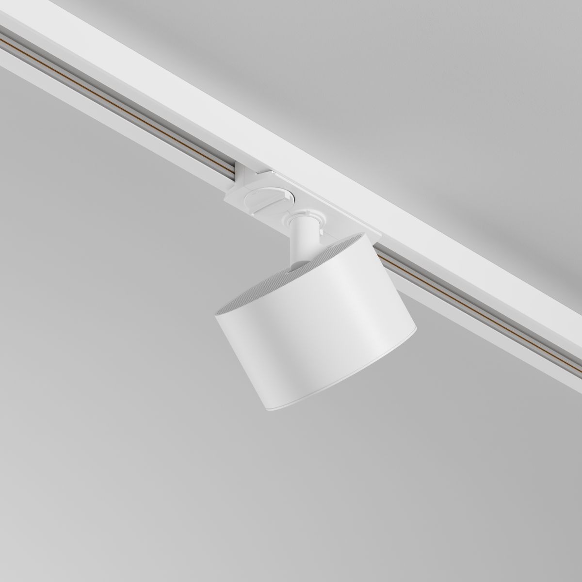 трековый однофазный светильник maytoni glare tr225-1-gx53-w