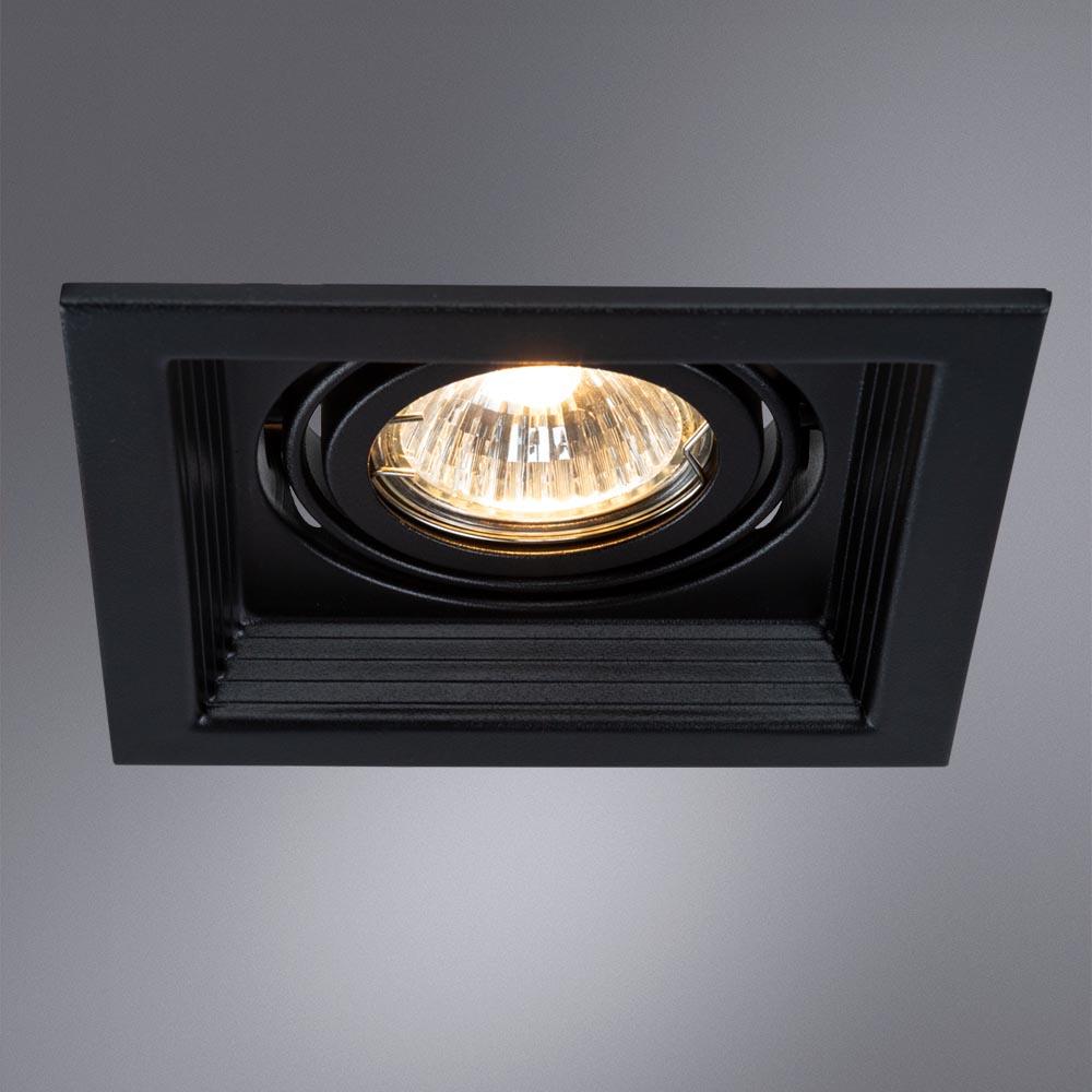 встраиваемый светильник arte lamp canis a6661pl-1bk