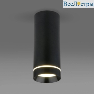 Потолочный светодиодный светильник Elektrostandard DLR022 12W 4200K черный матовый 4690389102967