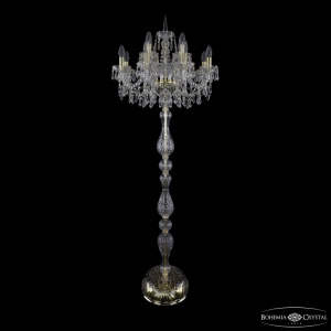 Торшер Bohemia Ivele Crystal 1403T1/8+4/195-165 G