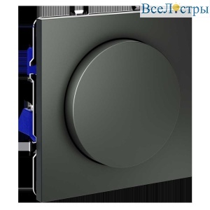Светорегулятор встраиваемый Voltum S70 поворотно-нажимной 600 Вт, (титан) VLS070306