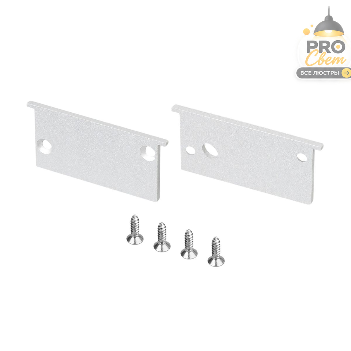 комплект заглушек arlight sl-bevel-w32-f (алюминий) 063942