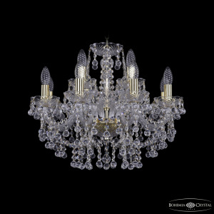 Подвесная люстра Bohemia Ivele Crystal 1409/8+4/195 G