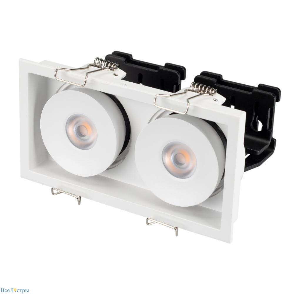 встраиваемый светодиодный светильник arlight cl-simple-s148x80-2x9w day4000 028150