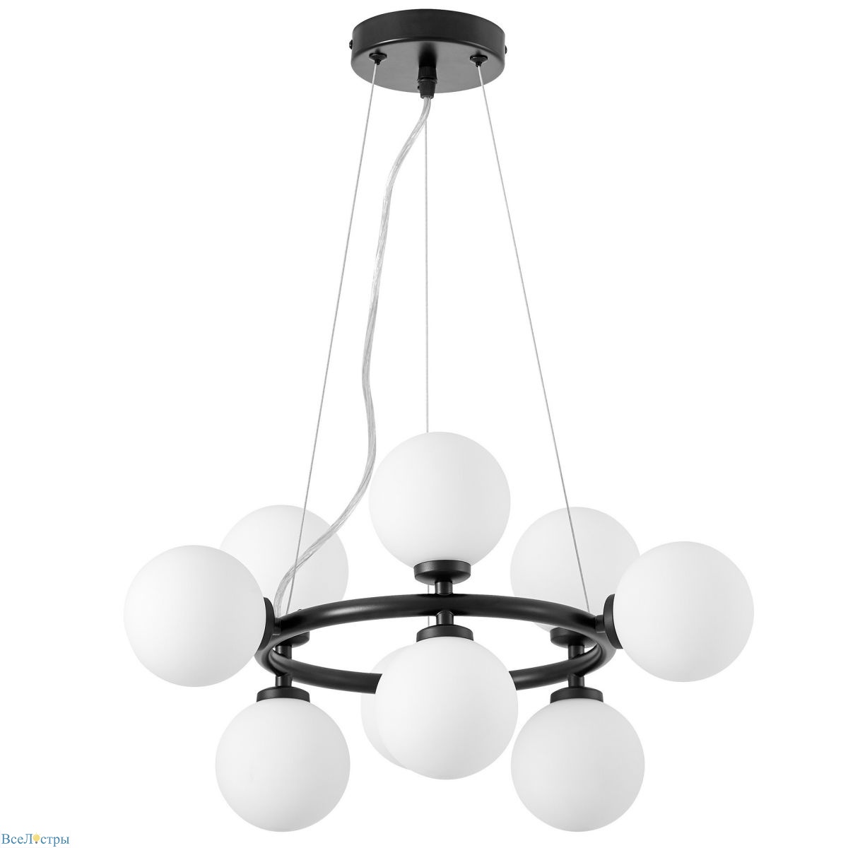 подвесная люстра lumina deco marsiada ldp 6033-9 bk