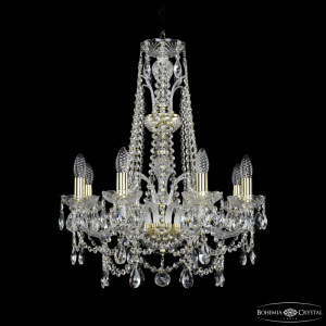 Подвесная люстра Bohemia Ivele Crystal 1411/8/195/XL-65 G