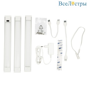 Мебельный светильник Uniel ULM-F44-3x3W/4500K/DIM SENSOR IP20 SILVER