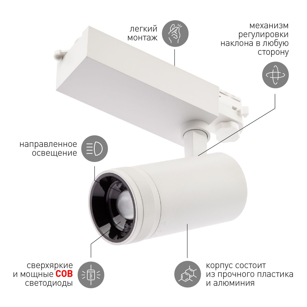 трековый светильник эра str-30-99-40k-w30 б0049785