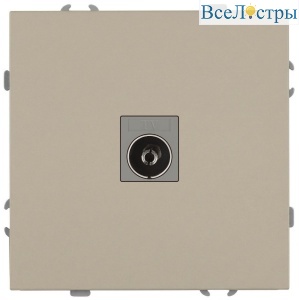 Розетка Эра Galaxy 15-3101-04 TV одиночная IP20 шампань Б0070721