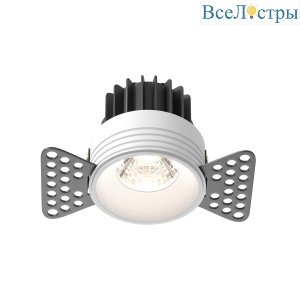 Встраиваемый светодиодный светильник Maytoni Round DL058-7W4K-TRS-W