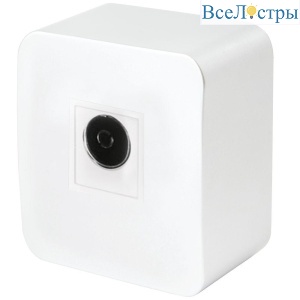 Розетка телевизионная TV Stekker София белый MST00-10-01 49299