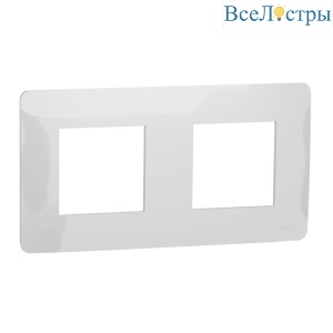 Рамка 2-постовая Schneider Electric Unica New NU200418