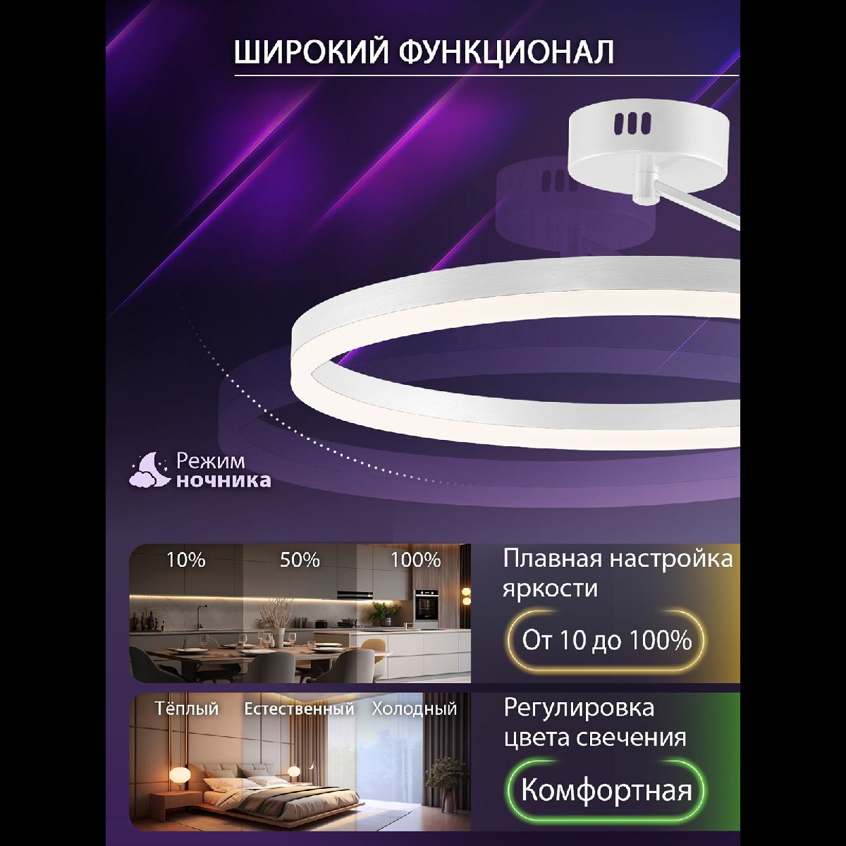 потолочная люстра natali kovaltseva finam led lamps 81121/1c