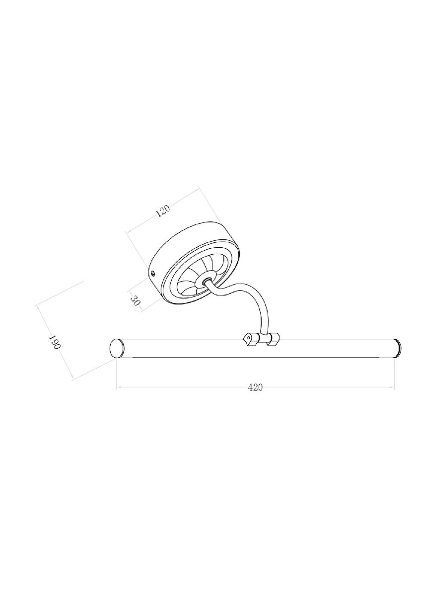 подсветка для зеркал maytoni oculus mir014wl-l9g3k