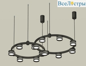 Комплект подвесного светильника Ambrella Light Techno Ring XR92091005 (A9209x2, C9238, C9232, N8462)