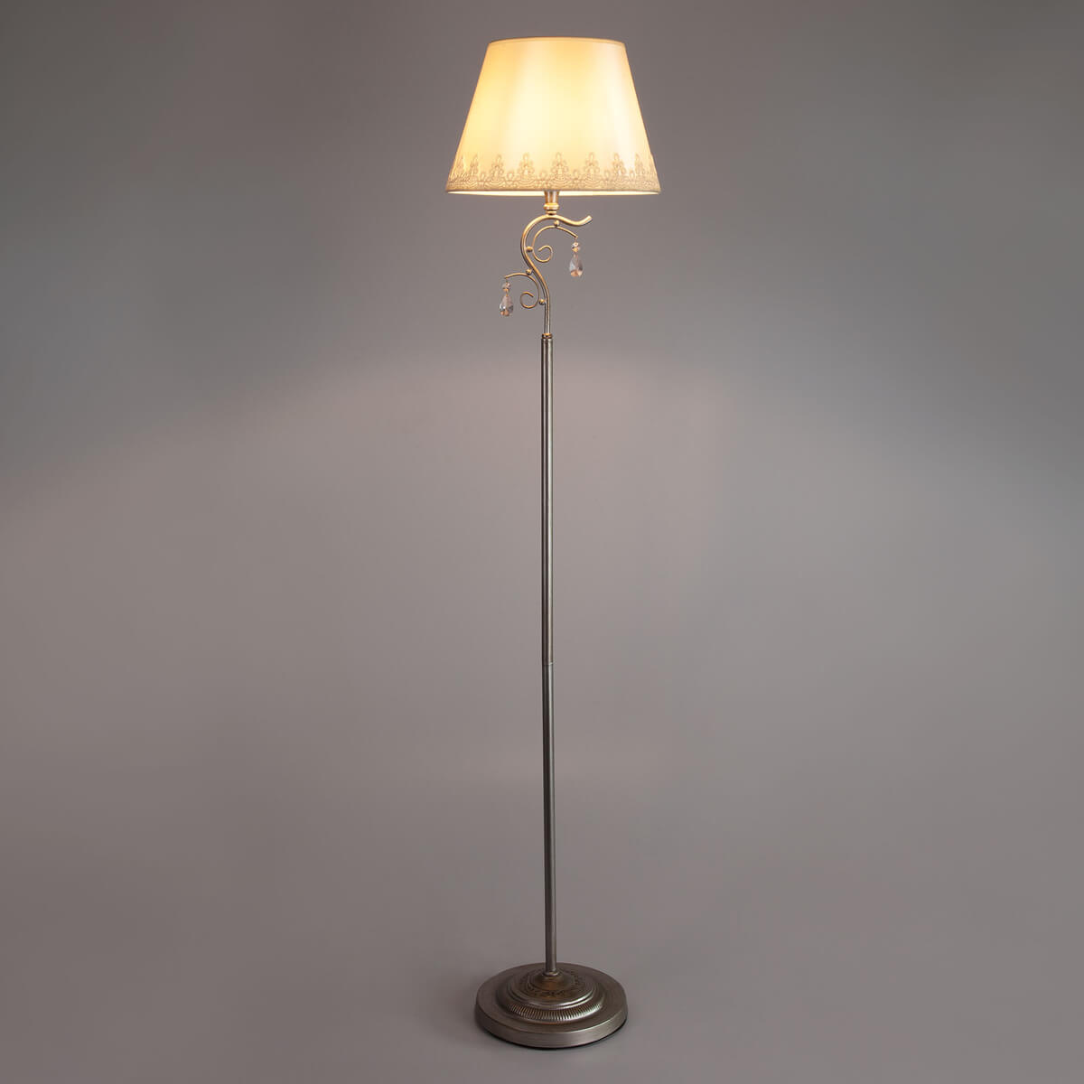 торшер eurosvet incanto 01023/1 серебро