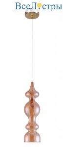 Подвесной светильник Crystal Lux Iris SP1 A Amber