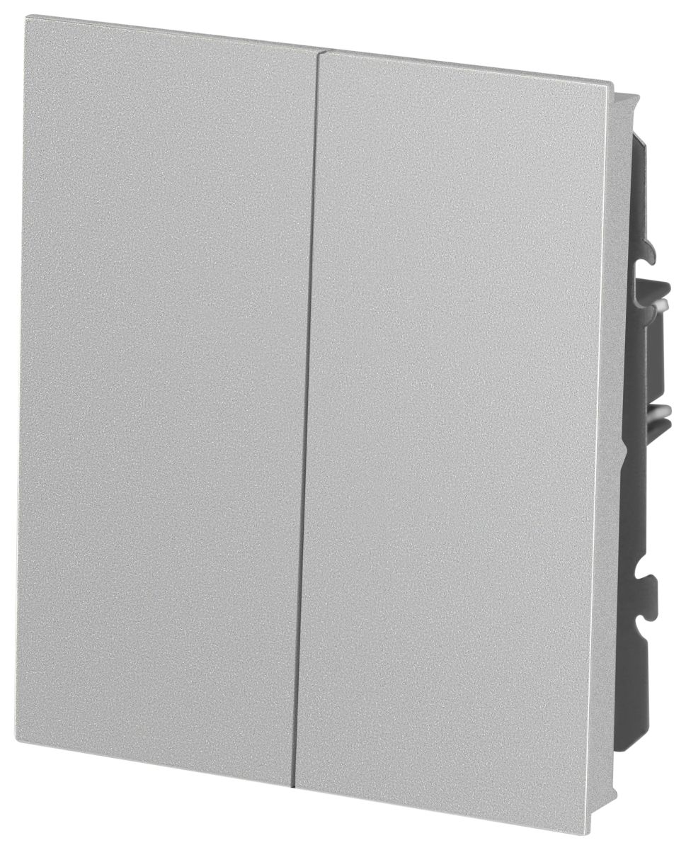 переключатель эра arktik 16-1106-03 двойной 10ах-250в алюминий б0070366