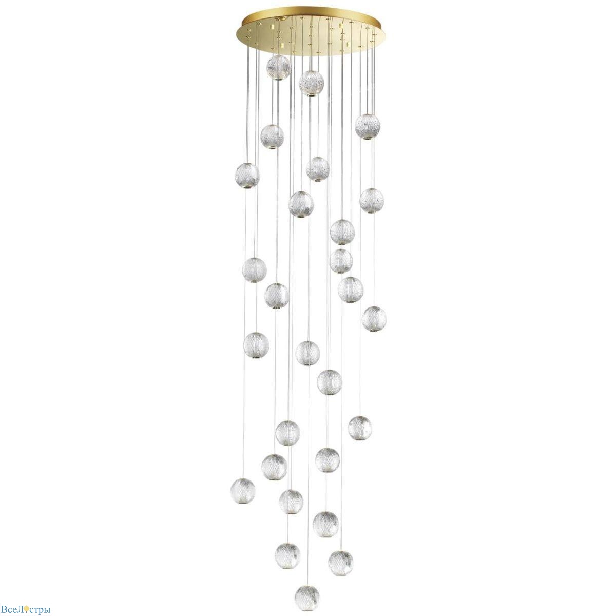 подвесная светодиодная люстра odeon light crystal 5008/120l