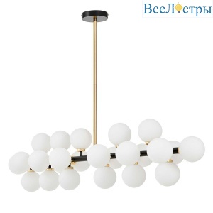 Подвесная люстра Lumina Deco Marsiada LDP 6033-24 BK+GD