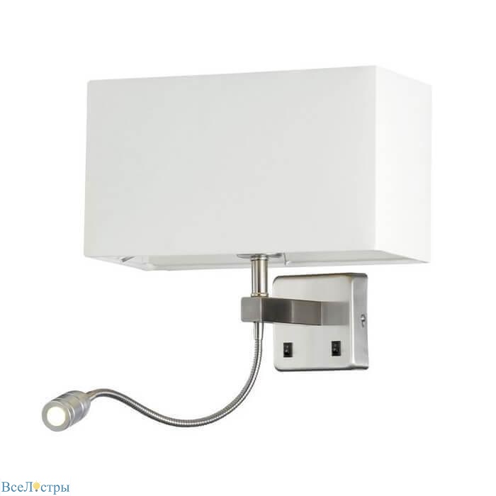 бра crystal lux jewel ap2 white