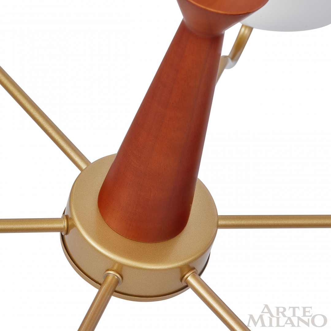 подвесная люстра arte milano napoli 310166/d780/6 bs/wd