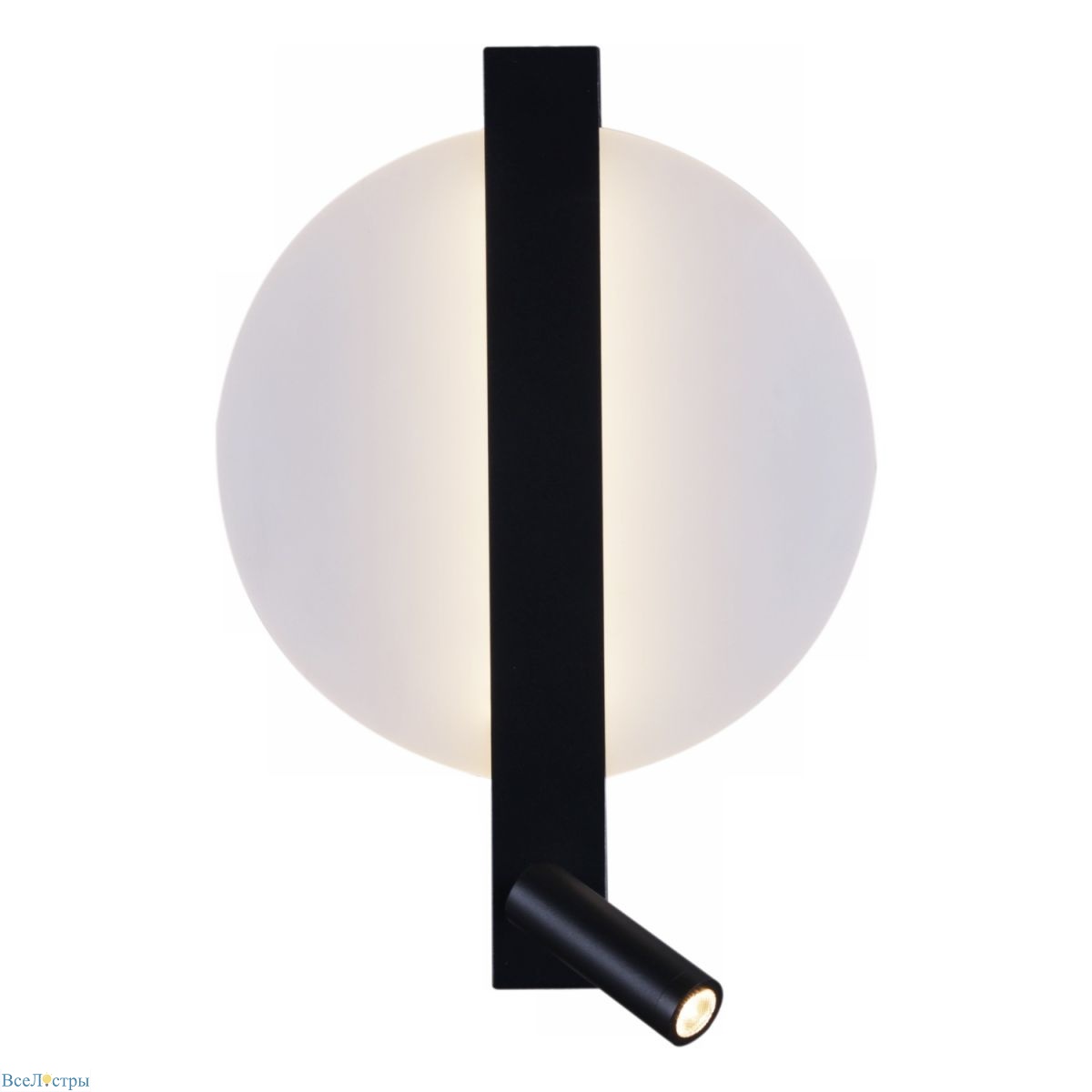 настенный светильник reluce 86212-9.2-001ct led8+3w bk