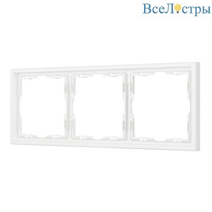 Рамка пластиковая Arlight FRM-NOBE-SFPL-3-WH 054219