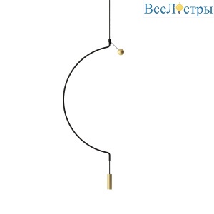 Подвесной светильник Axo Light Liaison M1 black/gold SPLIAIM1NEOOLED