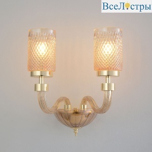 Бра Crystal Lux SILVESTRO AP2 AMBER
